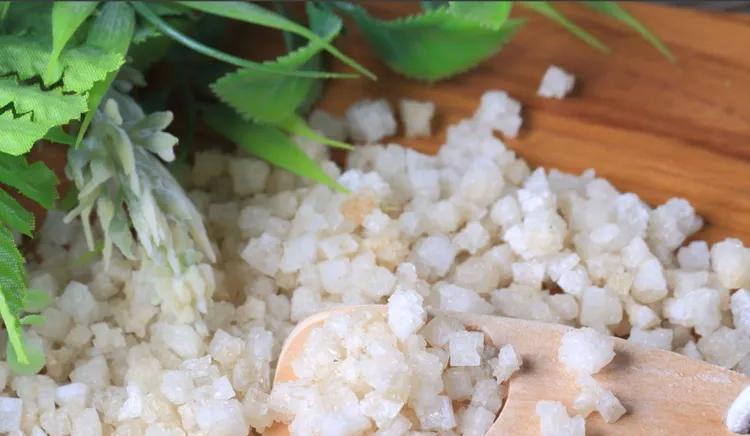 Epsom Salts, Alternative Medicine, Close-up, Cutting Board, Extreme Close-Up