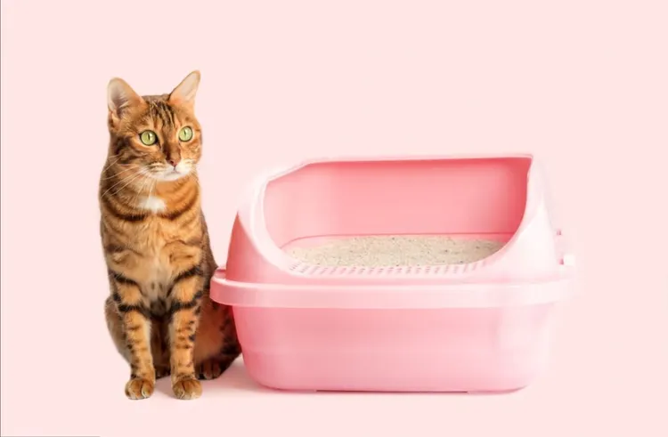 Domestic Cat, Litter Box, Sand, Box - Container, Tray